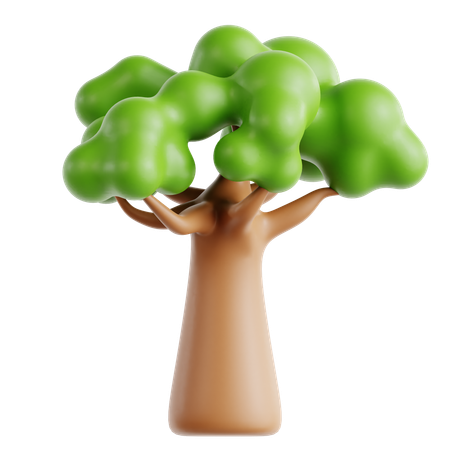 Arbol del baobab  3D Icon