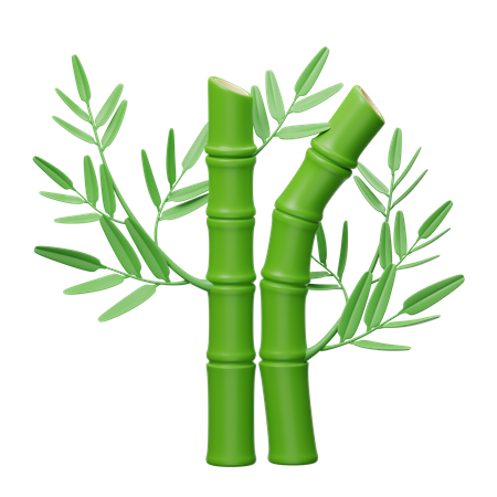 Árbol de bambú  3D Icon