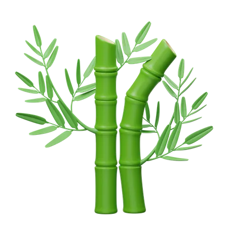 Árbol de bambú  3D Icon