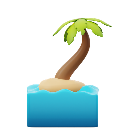 Árbol de coco  3D Icon