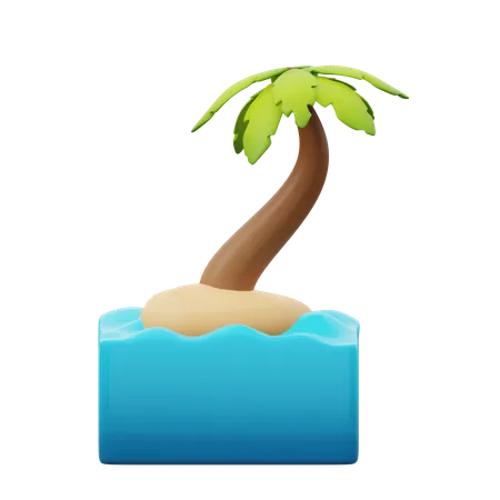 Árbol de coco  3D Icon