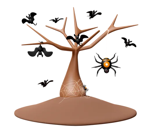 Árbol de halloween  3D Icon