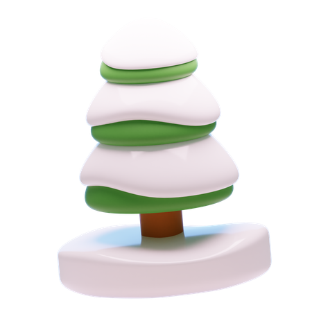 Árbol de invierno  3D Icon