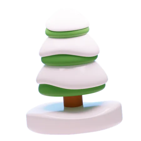 Árbol de invierno  3D Icon