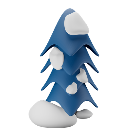 Árbol de invierno  3D Illustration