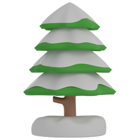 Árbol de invierno  3D Illustration