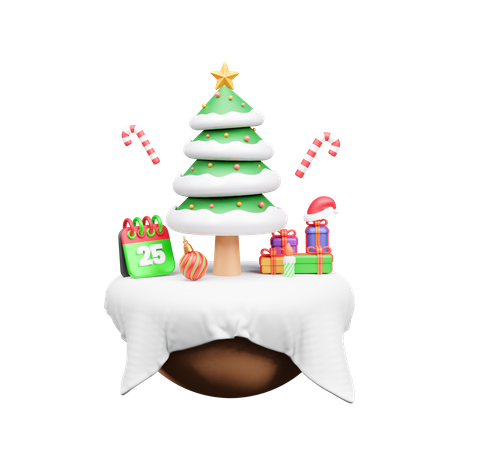 Árbol de Navidad  3D Icon