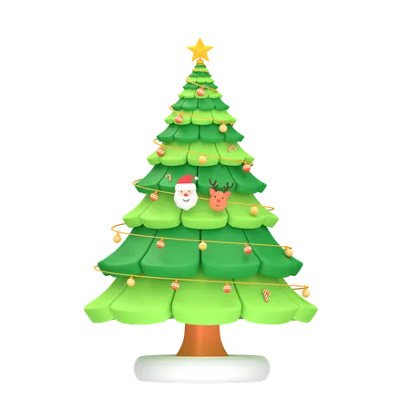 Árbol de Navidad  3D Icon