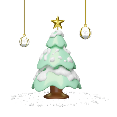 Árbol de Navidad  3D Illustration