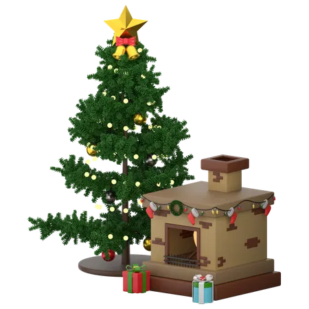 Árbol de Navidad  3D Icon