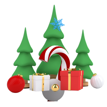 Árbol de navidad  3D Illustration