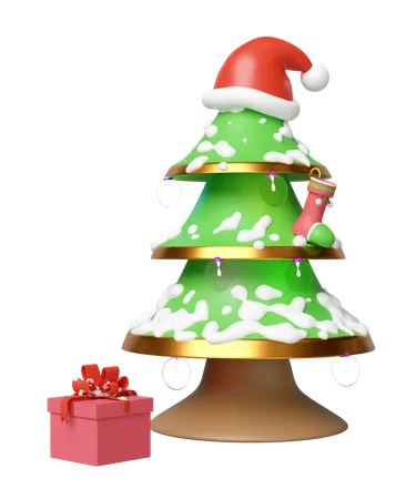 Árbol de Navidad  3D Illustration