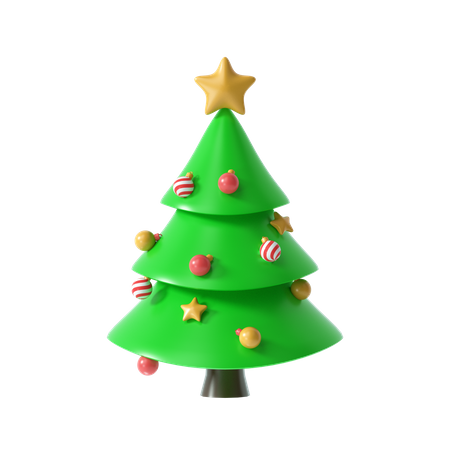 Árbol de Navidad  3D Illustration