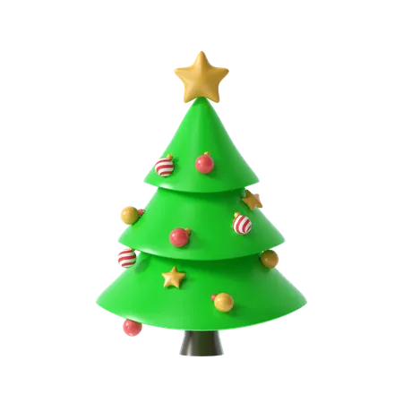 Árbol de Navidad  3D Illustration