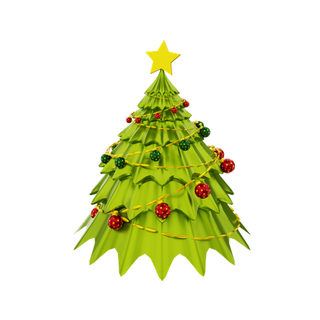 Árbol de Navidad  3D Illustration