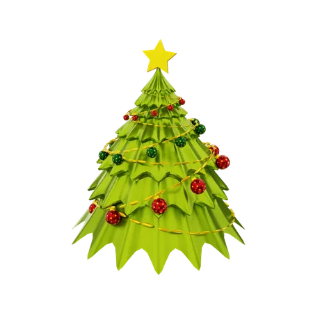 Árbol de Navidad  3D Illustration