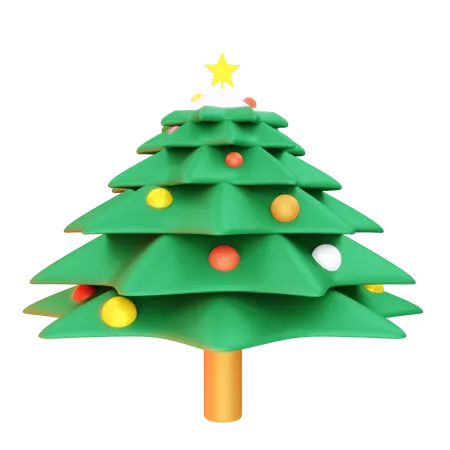 Árbol de Navidad  3D Illustration