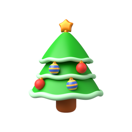 Árbol de Navidad  3D Illustration