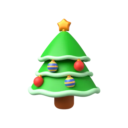 Árbol de Navidad  3D Illustration