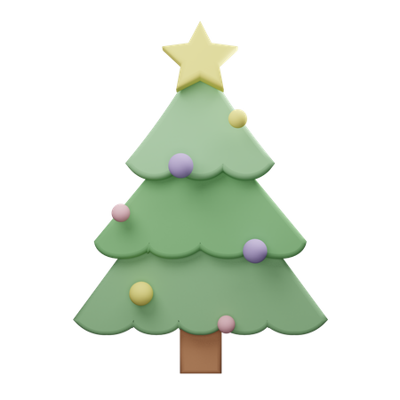 Árbol de Navidad  3D Illustration