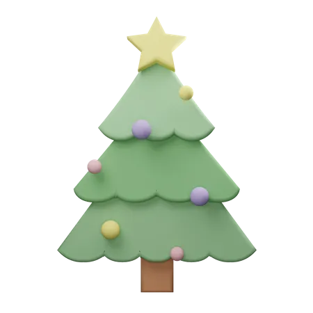 Árbol de Navidad  3D Illustration