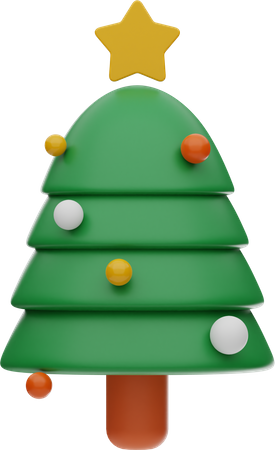 Árbol de Navidad  3D Illustration