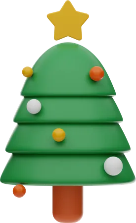 Árbol de Navidad  3D Illustration