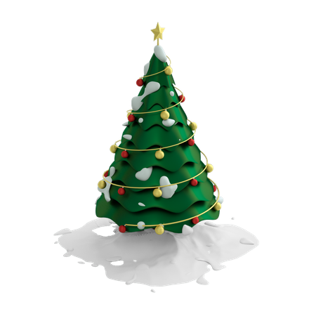 Árbol de Navidad  3D Illustration