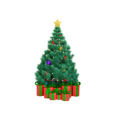 Árbol de Navidad  3D Illustration