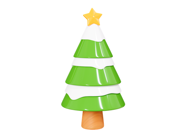 Estrella del árbol de navidad  3D Icon