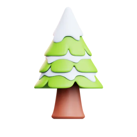 Árbol de nieve  3D Icon