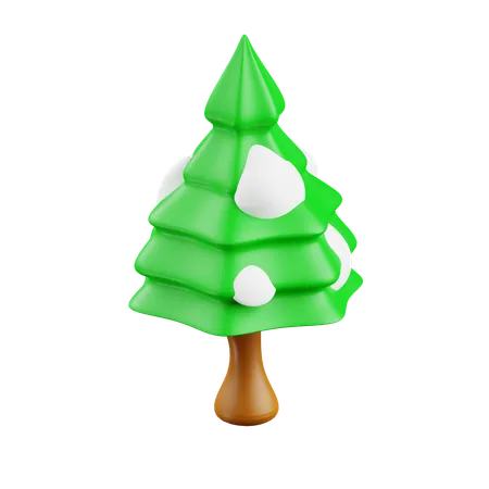 Árbol de nieve  3D Icon