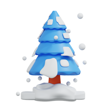 Árbol de nieve  3D Icon