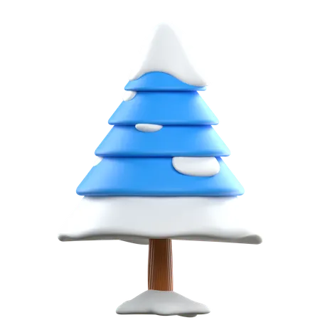 Árbol de nieve  3D Icon