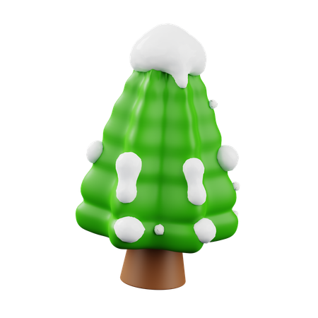 Árbol de nieve  3D Icon