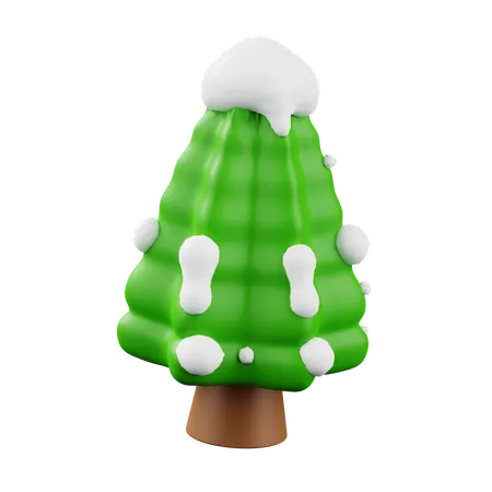 Árbol de nieve  3D Icon