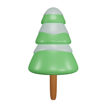 Árbol de nieve  3D Icon