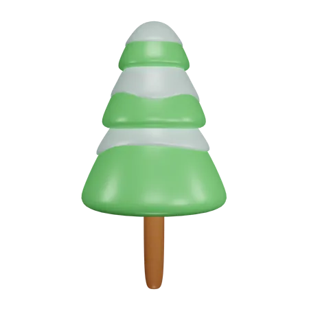 Árbol de nieve  3D Icon