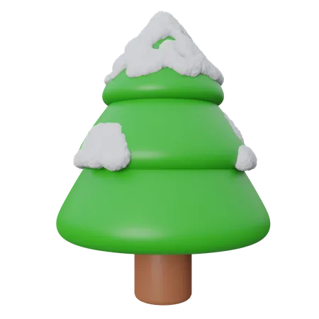 Árbol de nieve  3D Icon