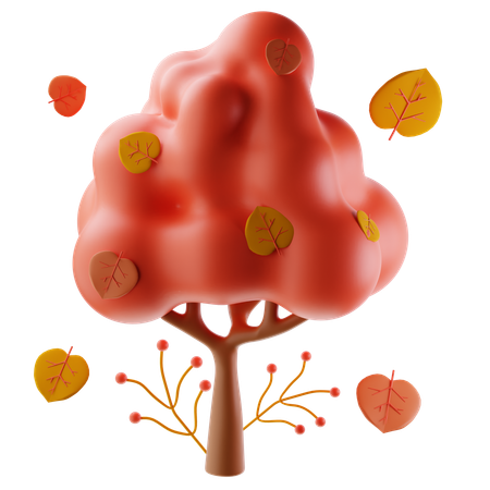 Árbol de otoño  3D Icon