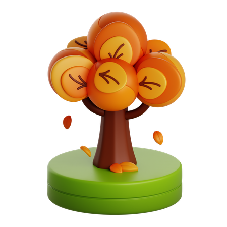 Árbol de otoño  3D Icon