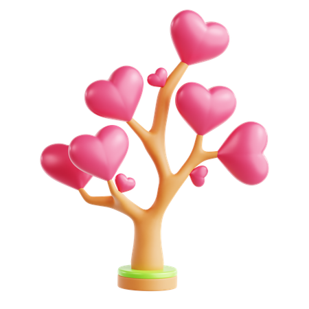 Árbol del amor  3D Icon