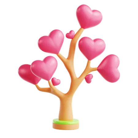 Árbol del amor  3D Icon