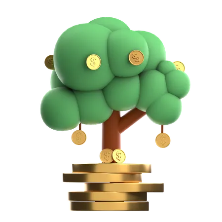 Árbol del dinero  3D Icon