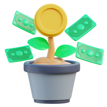 Árbol del dinero  3D Icon