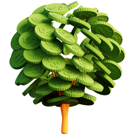 Árbol del dinero  3D Icon