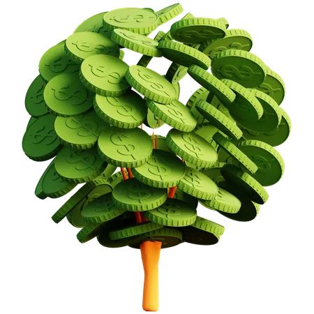 Árbol del dinero  3D Icon