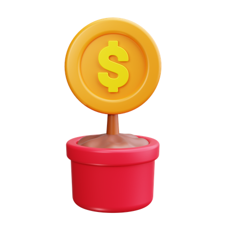 Árbol del dinero  3D Icon