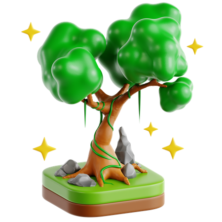 Árbol encantado  3D Icon