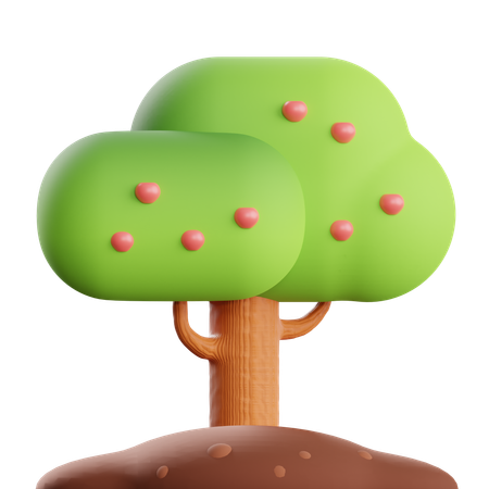 Árbol de frutas  3D Icon